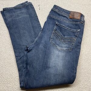 Seven7 Jeans Mens 40x33 Blue Straight Fit Premium Denim Medium Wash Casual Pant